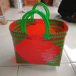 Tas belanja anyaman besar/ tas jinjing Plastik