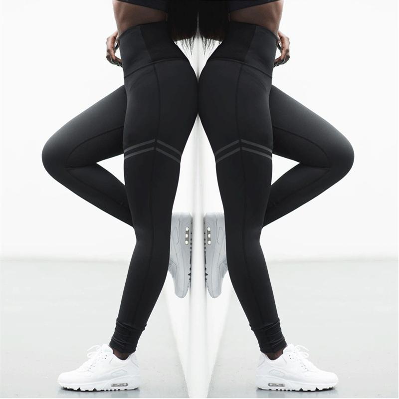 Product Introduction of Fashion Women High Waist Yoga Sport Leggings Exercise Running Pants Stretchy Fitness Workout Tights Leggings 15