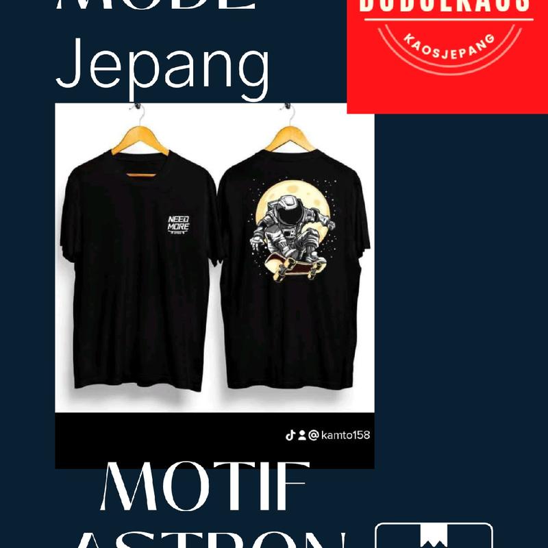kaos Jepang viral Santai Santai Crew Neck Lembut 1