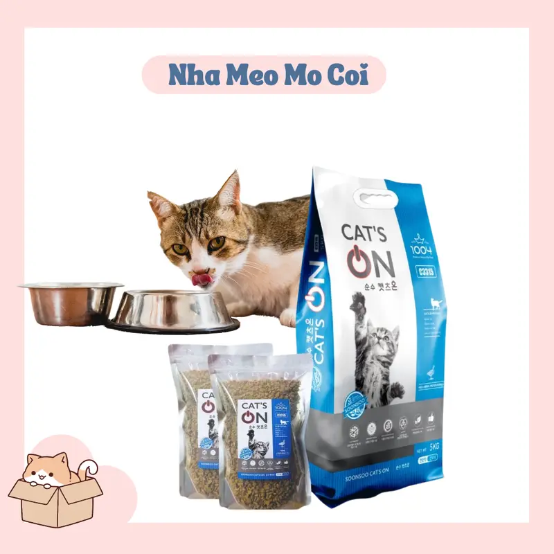 Thức ăn hạt cho mèo Cat's On 5kg Bao seal cho mèo trưởng thành 4