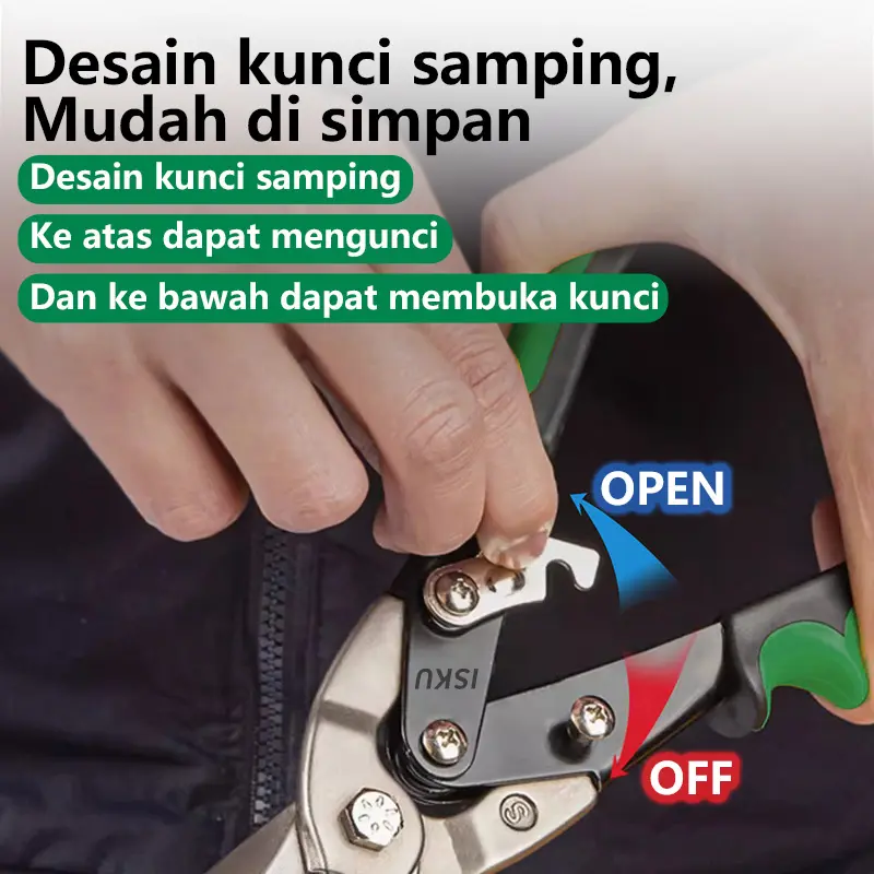 [ISKU] gunting seng serbaguna gunting penerbangan 10 inch gunting holo 5