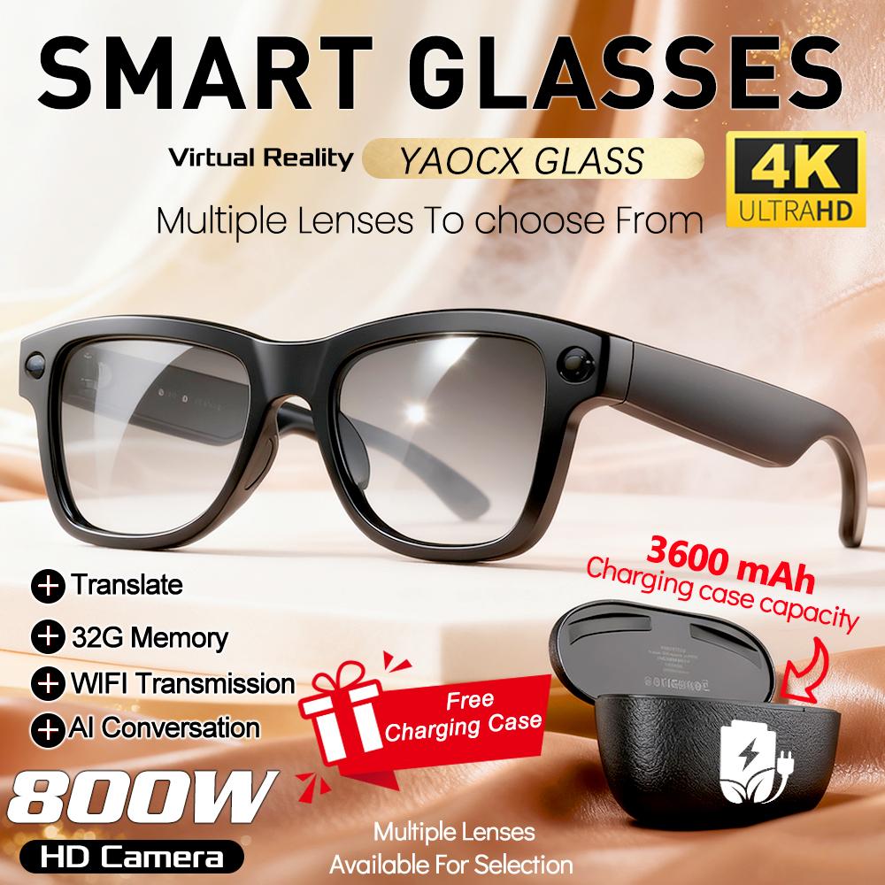 2026 New Smart Glasses with Camera Video Recording AI Photo Recognition Bluetooth Call Voice Translation Sunglasses Men Women - Image 3