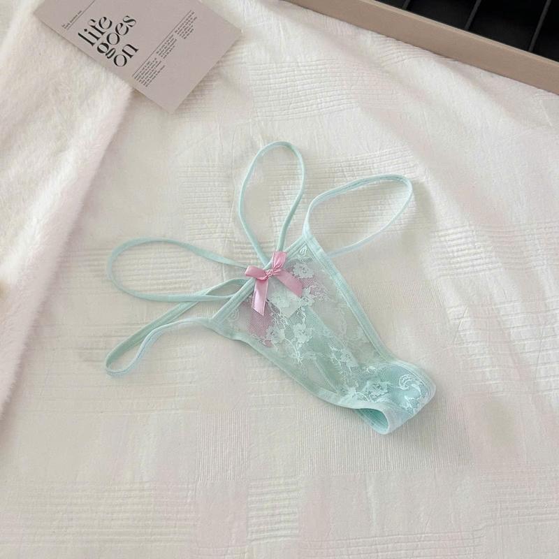 Quần Lót L.Khe Chất Ren Đính Nơ Cạp Dây Quyến Rũ, Gợi Cảm Q939 - THỦY BIKINI Nữ Women 4