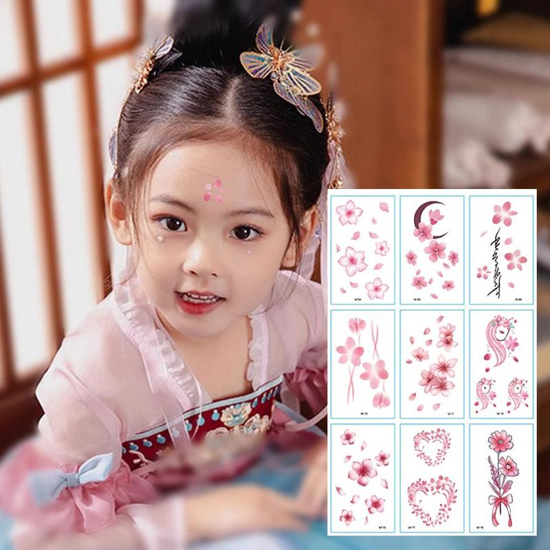 Product Introduction of 【 Set Of 30 Sheets 】 Tattoo Butterfly Pattern Floral Tattoo With A Lot Of Stripes To Choose From Color  Tattoo Sticker Paper Men's And Women's Tattoos 17