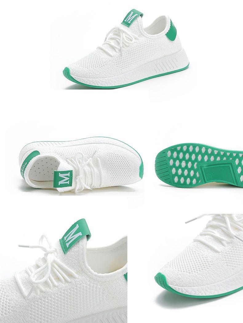Product Introduction of Giày Thể Thao Flyknit, Dành Cho Nữ, Phong Cách Hàn Quốc, Dễ Phối Đồ, Giày Mùa Hè, Màu Trắng, Giày Thường Ngày Đế Bằng, Thích Hợp Cho Mùa Lò Xo Và Mùa Thu, Hàng Mới Về, Giày Lưới, Thích Hợp Cho Học Sinh 14