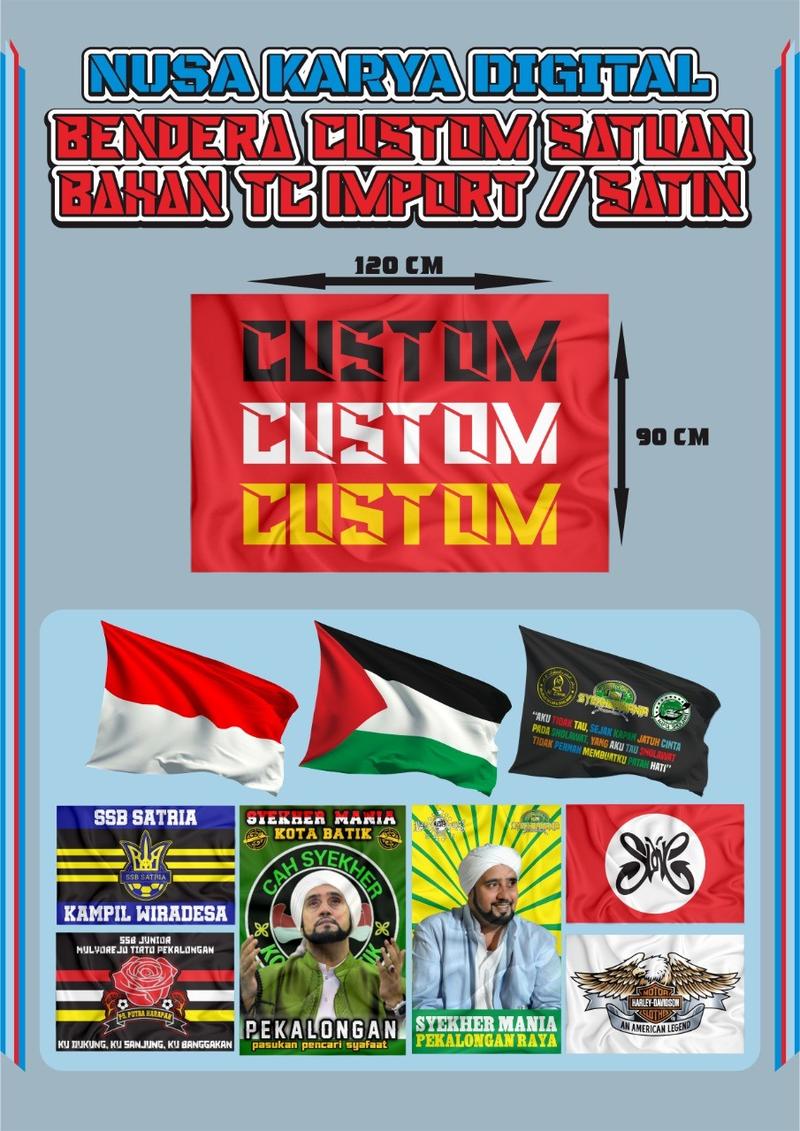 Product Introduction of Berdera Custom - Miniflag ( Pre Order ) Bendera Kain Spanduk 1