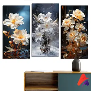 HIASAN DINDING REALISTIK BUNGA AESTHETIC  (15X30) WALL DECOR PAJANGAN DINDING BUNGA DAUN POSTER REALISTIK BAGUS KAYU RUANGAN HIASAN DINDING KAMAR