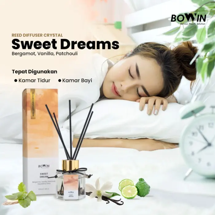 Bowin Reed Diffuser Crystal Aromaterapi Pengharum Ruangan EssentialOil - PURFIY & ANTIOX 5