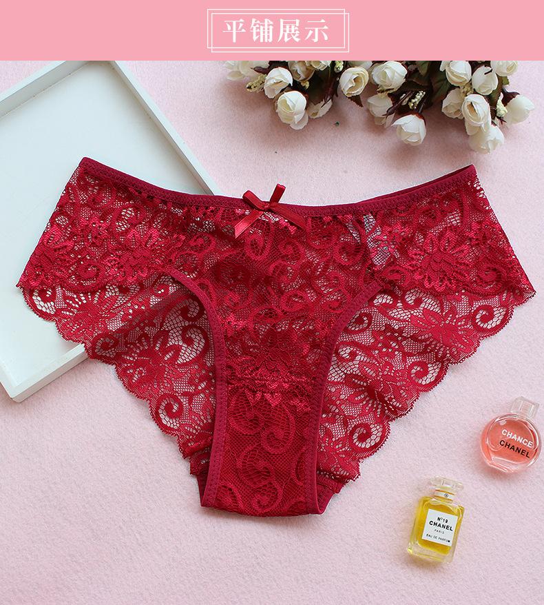 Product Introduction of Đồ Lót Ren, Phong Cách Châu Âu, Dành Cho Nữ, Ngoại Cỡ, Quần Lót Cạp Thấp, Thoải Mái, Đồ Lót Nữ 4