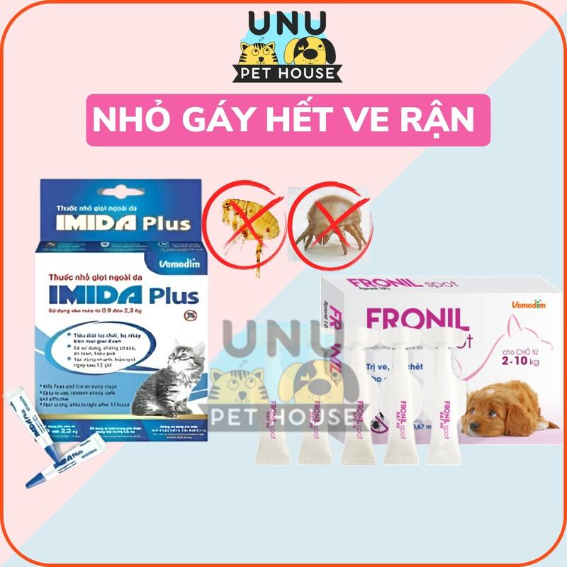Nhỏ gáy ve rận cho chó mèo Fronil Spot và Imida Plus- UNU Pet House