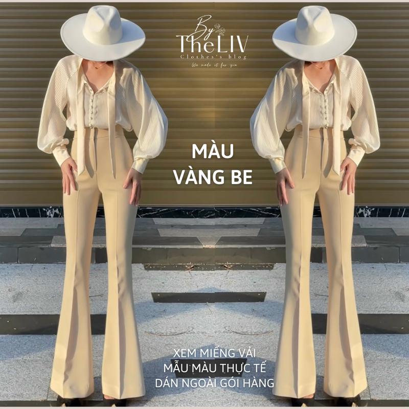 Quần Ống LOE RỘNG LILA Ver 2, Có 3 Chiều Dài Quần Tùy Chọn 95cm - 100cm - 105cm (Chất Tuyết Mưa VITEX) Nữ Pants