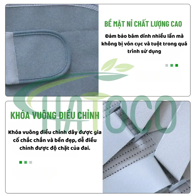 Đai Lưng Cột Sống Thoát Vị Đĩa Đệm Hatoco Chống Đau Lưng, Thoái Hóa Cột Sống, Đau Thần Kinh Tọa 4