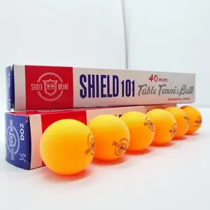 6 Pcs 40 MM Bola Pingpong Kuning Tenis Meja Blue Shield 101 Table Tennis Ball Aktivitas Rekreasi Olahraga Outdoor