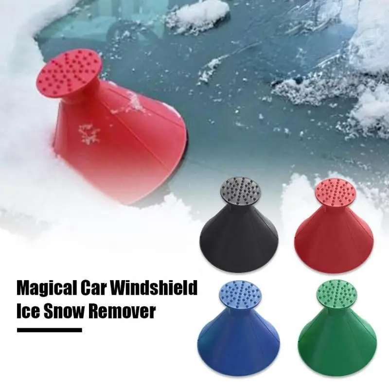 Multi-function Car Snow Remover Oil Refueling Funnel Windshield Shovel Defrosting Deicing Cars Winter Ice Scraper