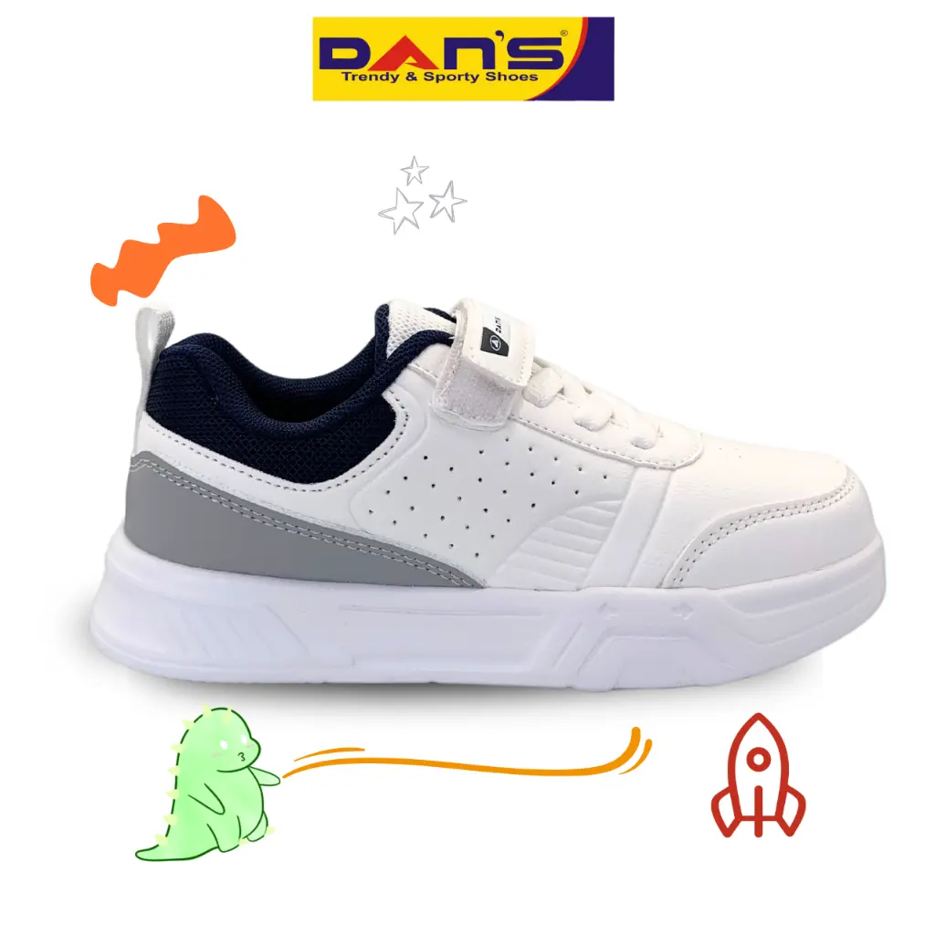 Sepatu Dans Nestor Sepatu Sneakers Anak Laki-laki - White