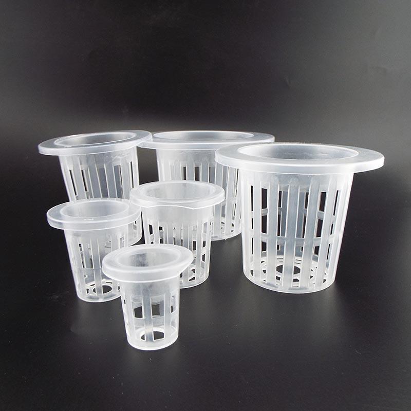 Product Introduction of 50pcs Plastic Basket Holder Plant Grow Net Nursery Pots Hydroponic Mesh Cup Plant Soilless 74