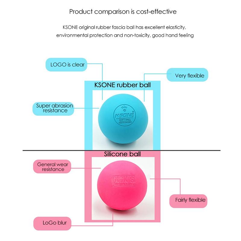 Massage Ball 6.3cm Fascia Ball Ball Yoga Muscle Relaxation Pain Relief Portable Physiotherapy Ball 3 2