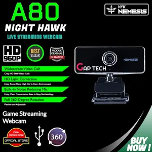 NYK Nemesis Night Hawk A80 / A 80 Game Streaming Webcam Original