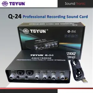 Sound Card Recording Professional Teyun Soundcard Q24