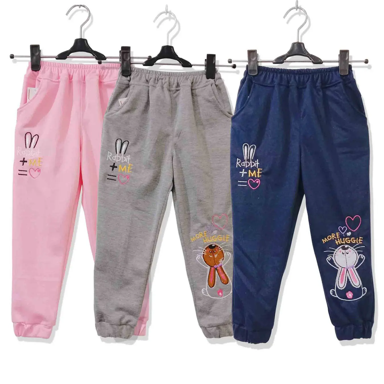 Celana Jogger Panjang Anak Perempuan Usia 1-14 Tahun Motif Hug Me Fashion