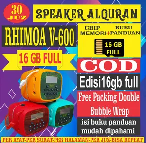 speaker alquran 16gb 30 juz+buku panduan speker murottal alquran speakers