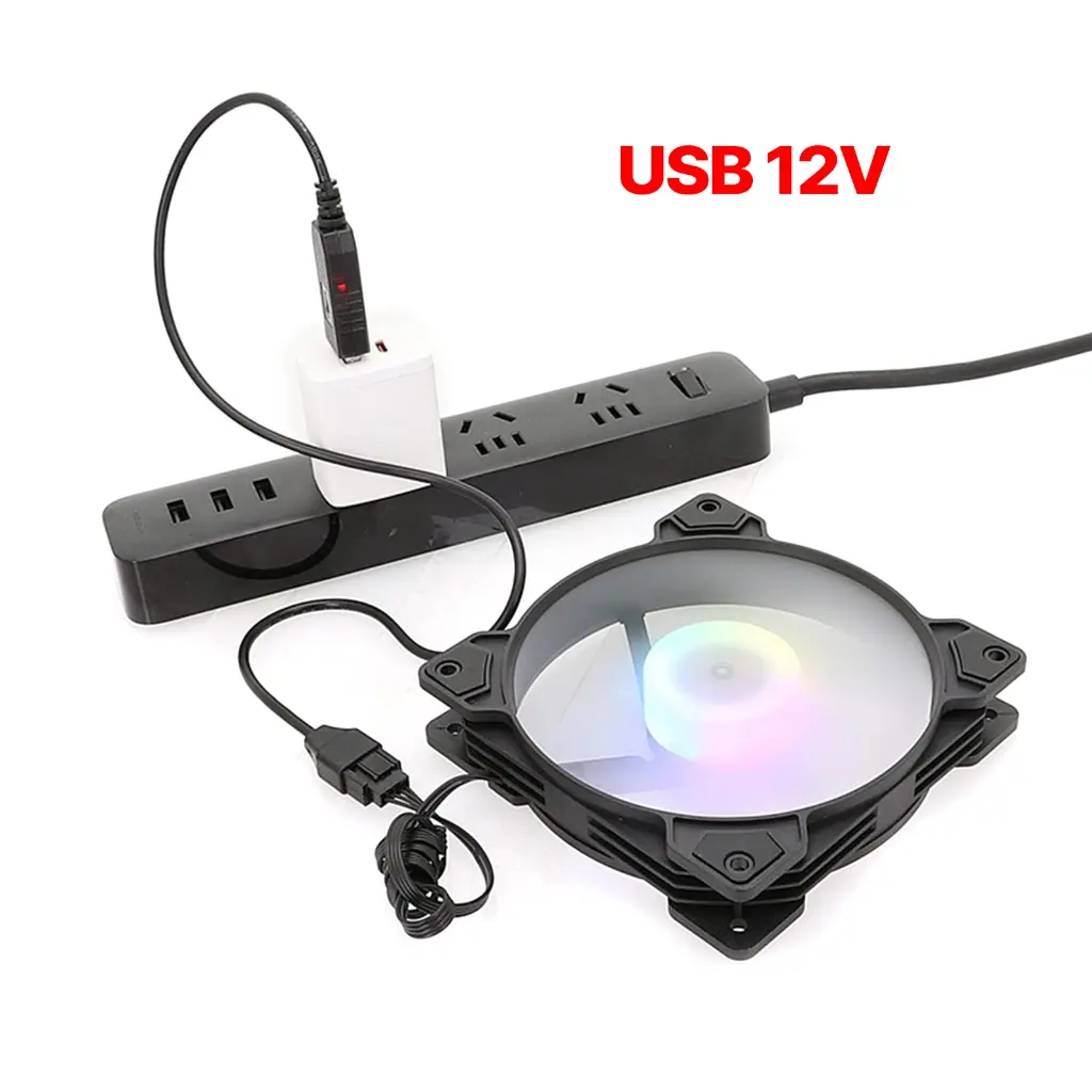 TING-Bộ Chuyển Đổi Cáp Quạt USB 5V Sang 12V, Khung Gầm 4 Chân Nhỏ, Tản Nhiệt, Nguồn Điện Cho PC, Bộ Chuyển Đổi Quạt Làm Mát