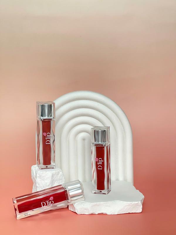 D'lip  Watery Tint Combo 2 son tặng kèm gương lược và cọ mội , bền màu không trôi dính cốc 5g 1