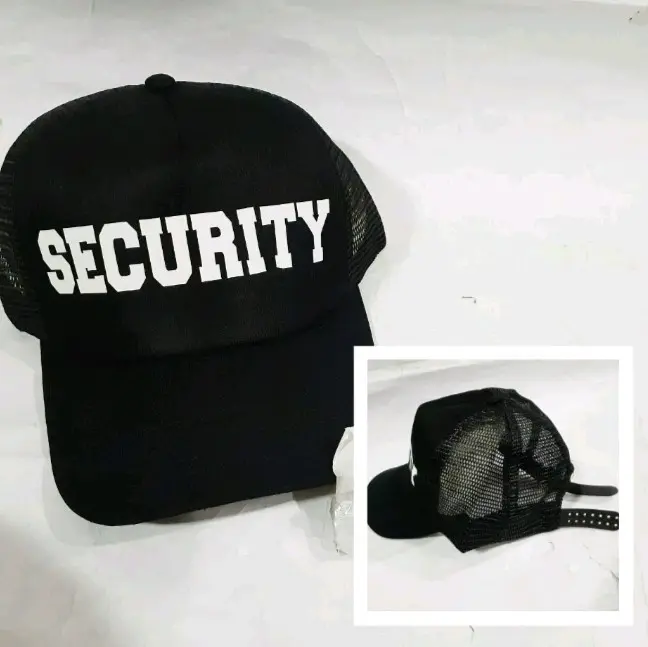 TOPI SECURITY TOPI TRUCKER SECURITY/SATPAM JARING CASUAL COCOK BUAT HARIAN KEREN