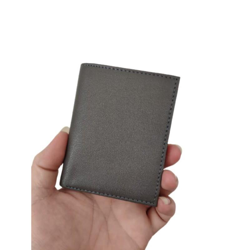 Dompet Kartu 18 in 1 Card Holder + slot uang kulit sintetis dompet kartu kredit Hitam kulitasli pu leather minimalis dom pet wallet cowok visual 1