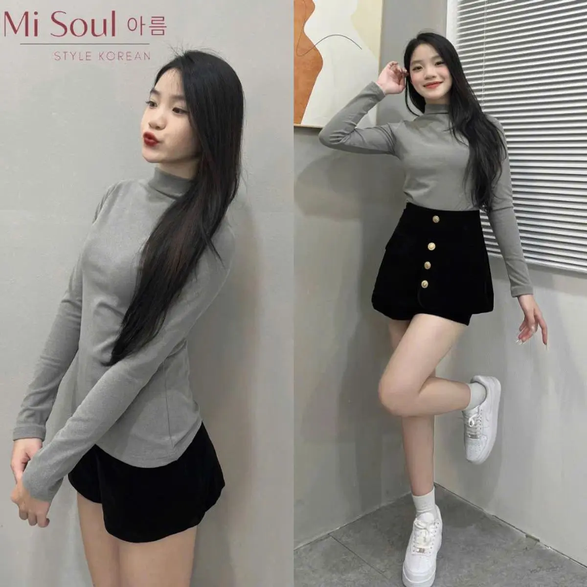 {40-60kg) Combo 3 áo giữ nhiệt nữ, lót nỉ, co giãn ấm áp