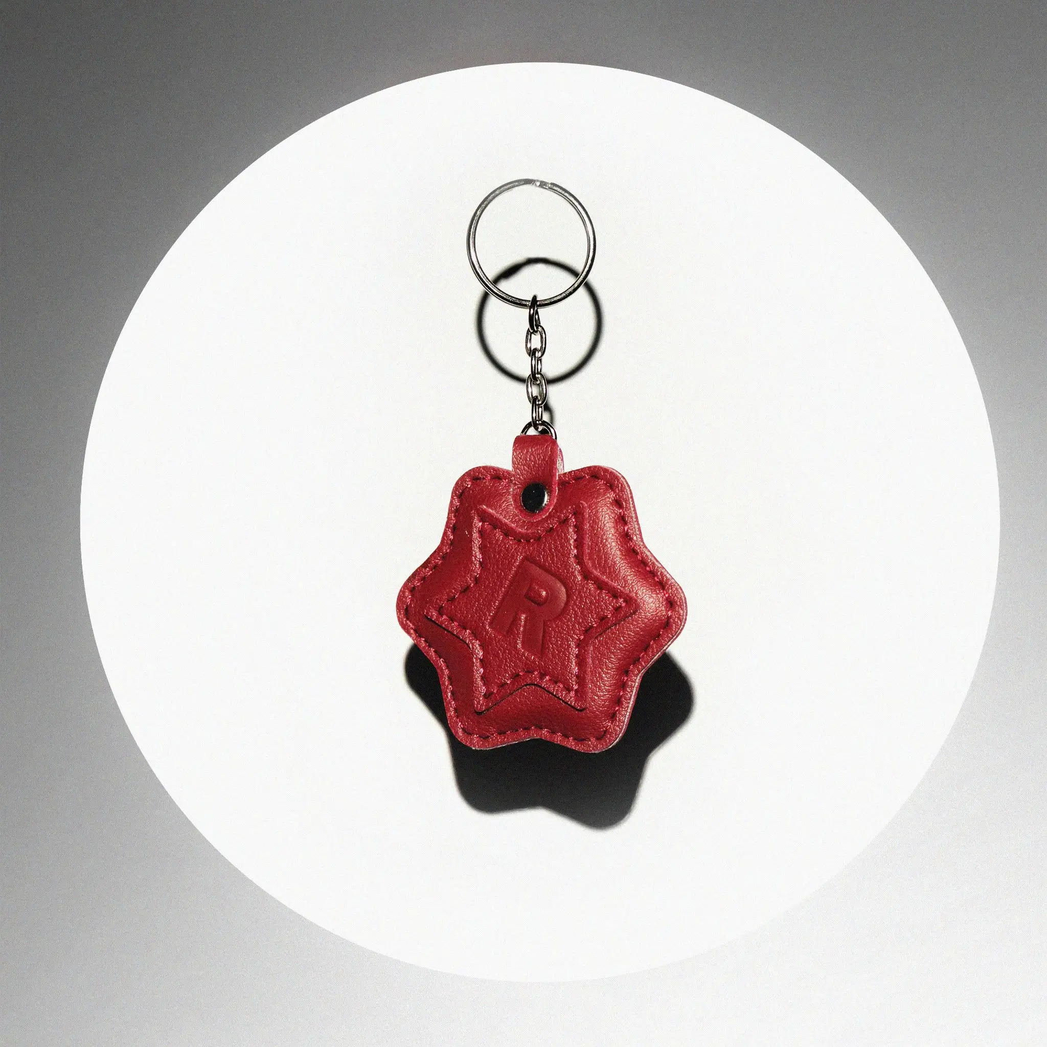 " HOA GUY " Keychain / Folding Fan Red - Black