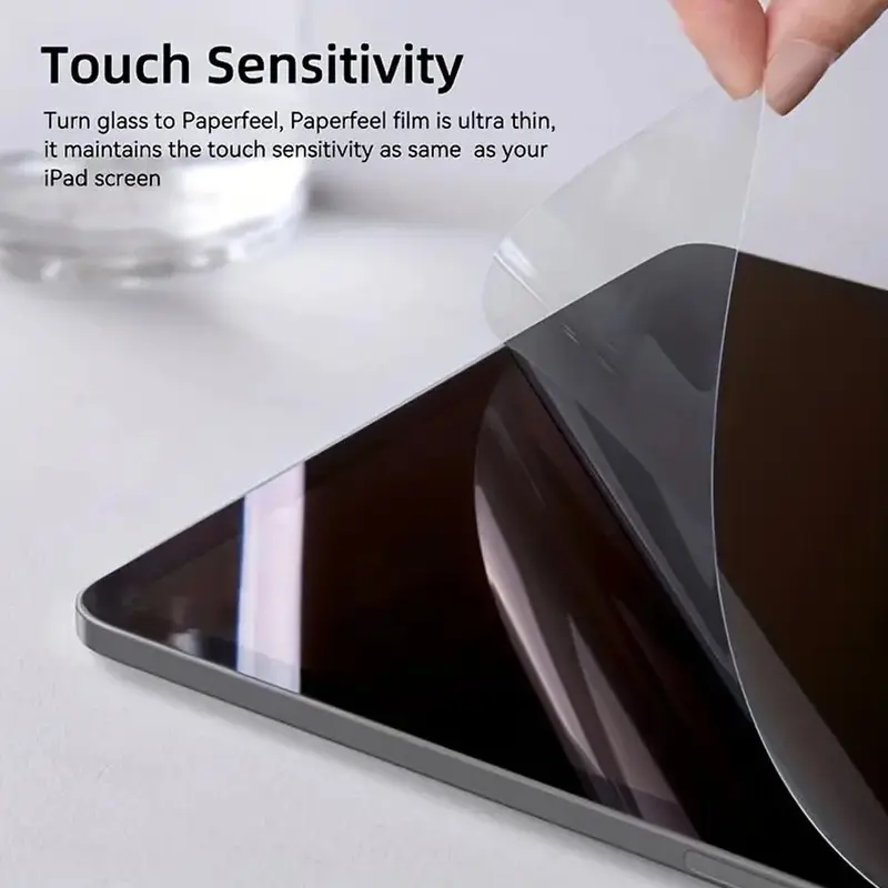 GIROUETTE GIROUETTE HD Soft Film for Galaxy Tab A8 10.5 2021/A 10.1 2019/S8/S8+/S8 Ultra, 2 Counts Invisible Fit Screen Protector, Barely-There Touch Screen Protector 5