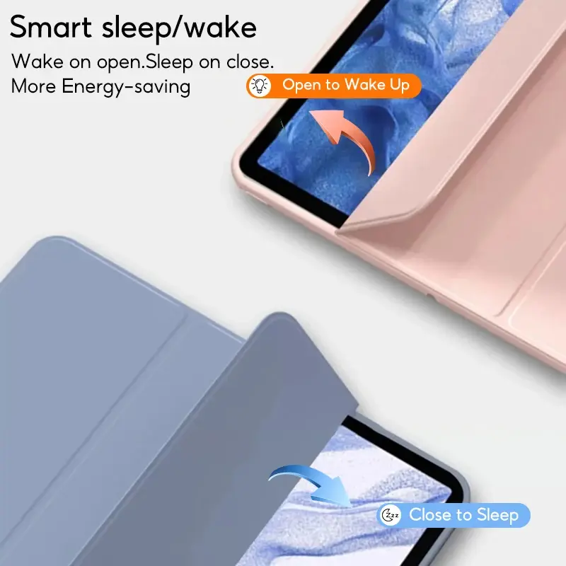Case Compatible for Samsung for A9+ 11 Inch S9/S9fe 11 inch S6 Lite Samsung tab S6 Lite Trifold Full Colour Stand Smart Case 7