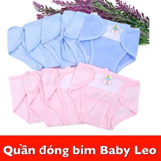 Chọn màu Combo 5 quần vải đóng bỉm Leo cho bé sơ sinh từ 3-8kg Cotton quần in hình