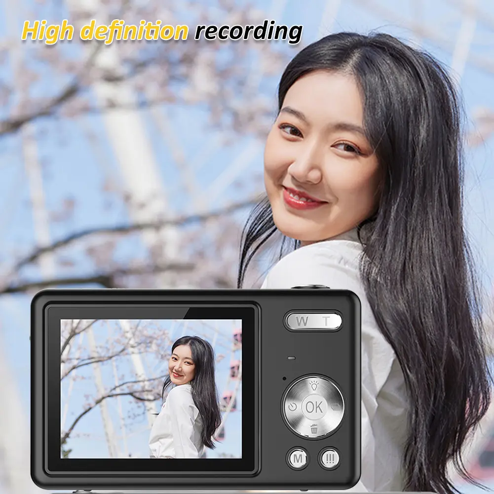 4K HD 1080P Digital Camera Anti-Shake Autofocus Vlogging Camera 96MP Portable Vlogging Camera 16X Zoom for Kids Adults Beginners #475397