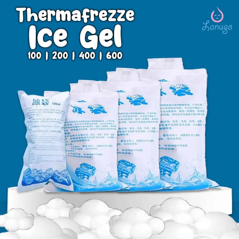 Thermafreeze Ice Gel / Ice Pack Lembaran Pack Bag 100 200 400 600 ML Cooler Dry Ice Thermal Pack Jelly Kantong Pendingin Es Batu Satuan / Ice Pak