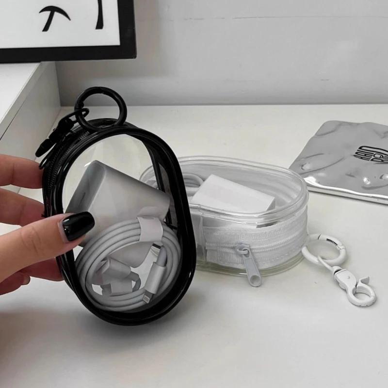 Túi Trưng Bày Hình Ảnh Trong Suốt, cho Labubu, PVC trong suốt dày, với móc chìa khóa, Dây Buộc, Hộp Sắp Xếp, Chống bụi, Thích hợp cho đồ sưu tầm, Túi đựng chìa khóa, [Thanh Toán Khi Nhận Hàng] 4