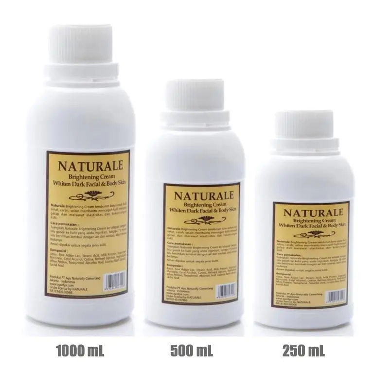 NATURALE BLEACHING / BRIGHTENING CREAM 250/500/1000 ML Mencerahkan Melembutkan Tubuh 0