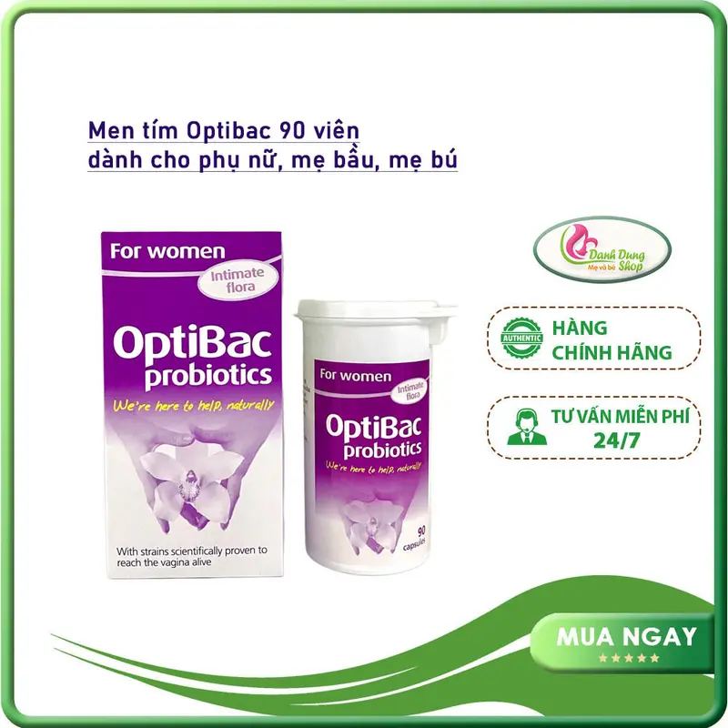 Thực Phẩm Bổ Sung Men Vi Sinh Optibac Tím dành cho phụ nữ (Optibac For Women) , lọ 90 viên 3