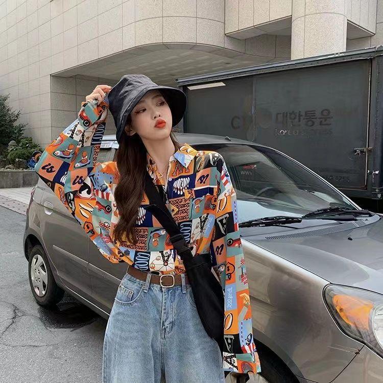 Product Introduction of Áo Sơ Mi Phong Cách Hồng Kông, Cổ Điển, Dành Cho Nữ, Mùa Thu Và Mùa Hè, Mỏng, Thích Hợp Cho Các Hoạt Động Ngoài Trời, Quần Áo Chống Nắng, In Phong Cách Hồng Kông, Áo Dài Tay, Quần Áo Hàng Đầu, [740 Lặp Lại] 6