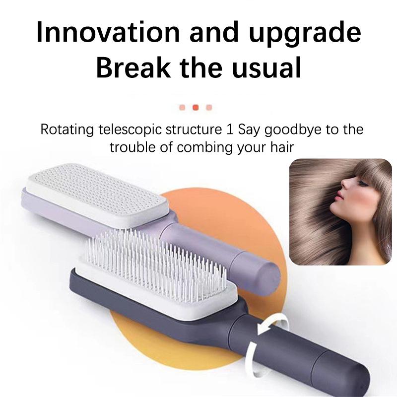 Massage Airbag Comb Straight Hair Comb Rotation Handles Cleaning ...