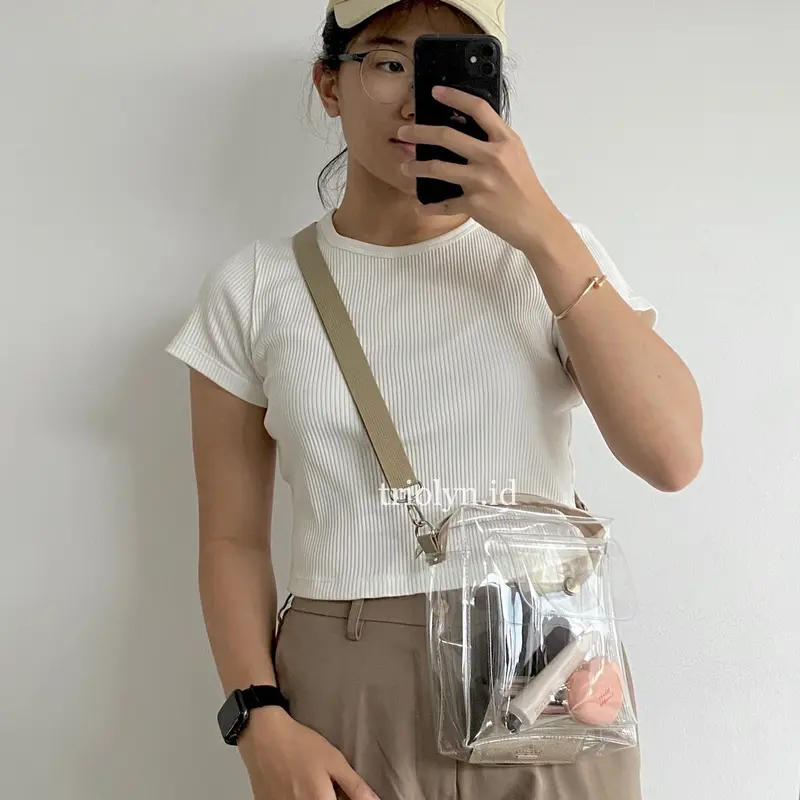 Tas pvc selempang transparan tas konser 5