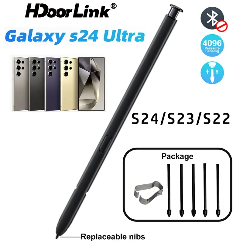HdoorLink Active Stylus S Pen For Sansung Galaxy S24/S23/S22 Ultra Touch Screen Drawing Pencil Capacitance Pen