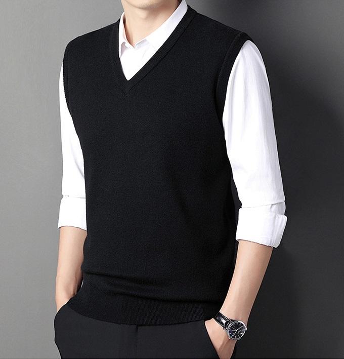  Áo Len GiLe Thu Đông Nam Nữ Cổ Tim Dày Dặn Áo Len 3 Lỗ Phong Cách Trẻ Trung Năng Động AL07 - ROYMAN 