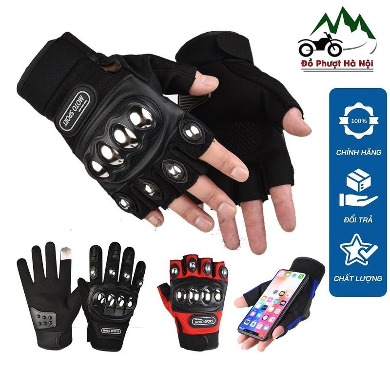 Găng tay xe máy gù Inox Sport- full ngón - cụt ngón