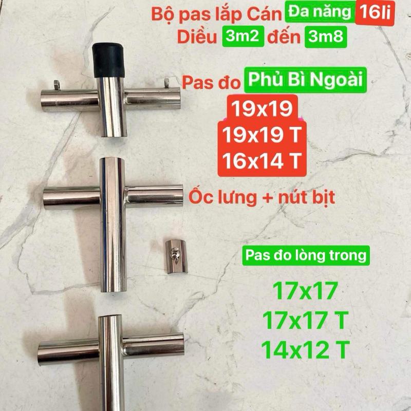 Bộ pas lên diều từ 1m6 đến 5 mét  ( ĐO phủ bì ngoài PASS )