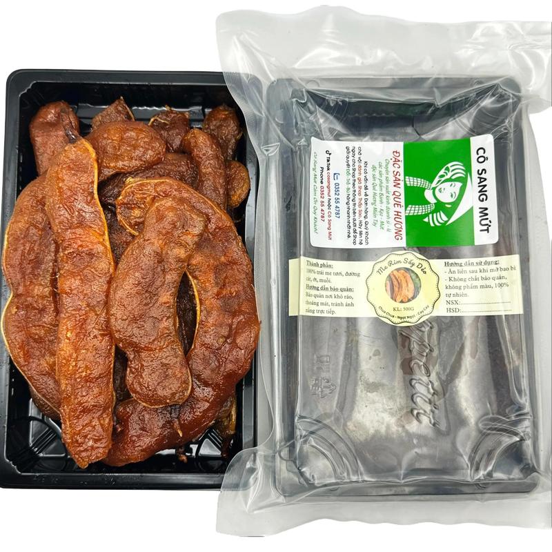  Mứt me - Mứt Me Chua Nhiều - Cô Sang Mứt -  1Kg = 2 Hộp 500g  - Trái Me Rim Đường - Ăn Vặt - Food Thức Ăn 