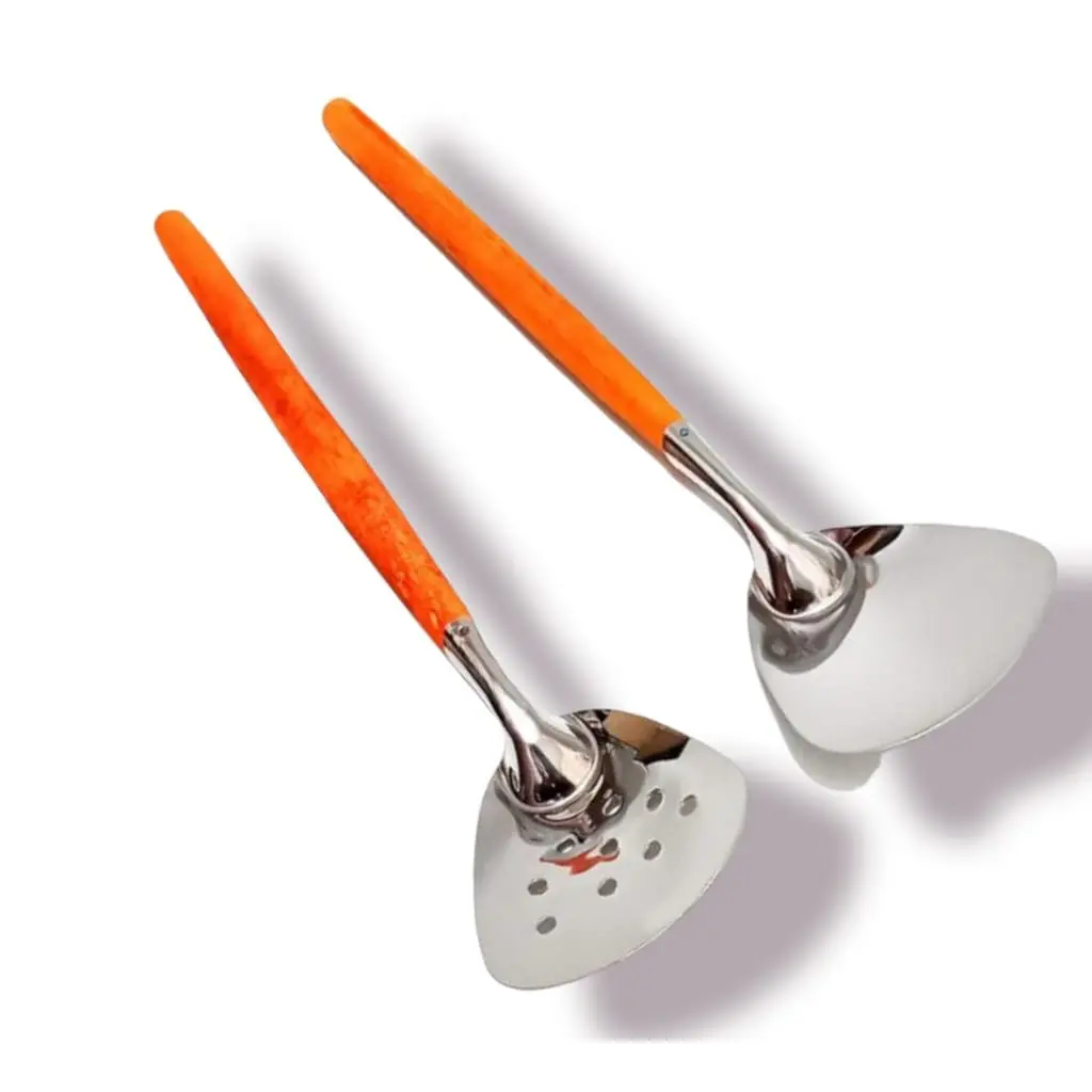 2 PCS Sodet Kayu Stainless Nia - Berat 150 Gram - Stenlis untuk Memasak - Kitchenware