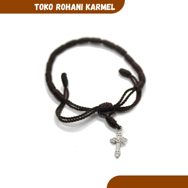 GELANG SALIB / GELANG ROHANI ROSARIO / GELANG TALI / GELANG SALIB WANITA / GELANG SALIB PRIA / GELANG KATOLIK 1