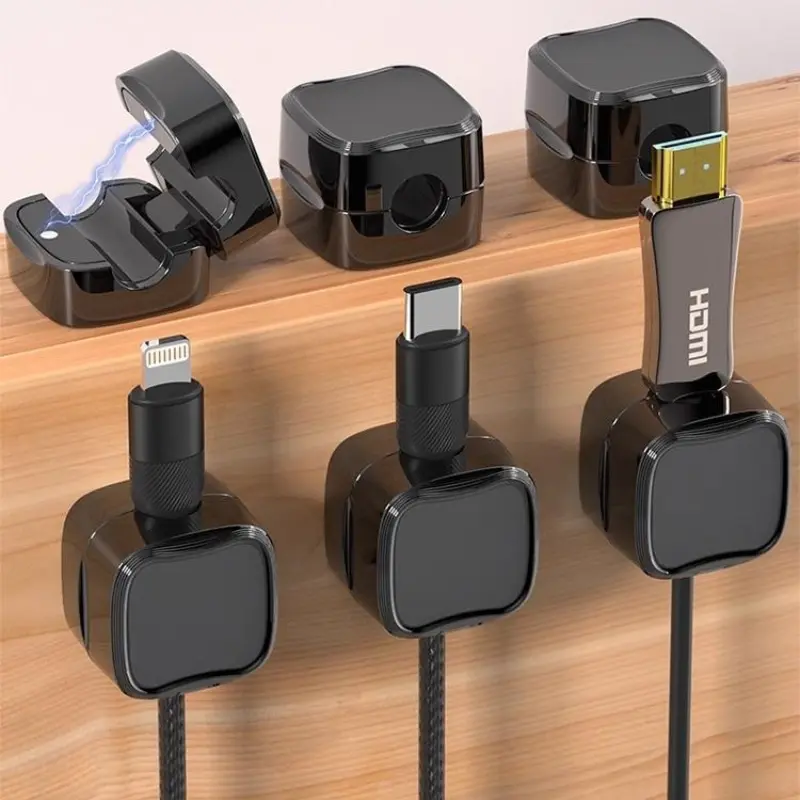 New Magnetic Adhesive Cable Buckle Fixing Device, Data Cable Winding Device, Cable Management Device, Cable Management Clip, Charging Wire Storage Bracket